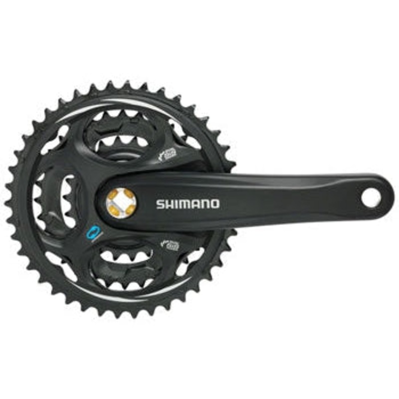 Altus FC-M311 Crankset – 175mm 7/8-Speed 42/32/22t Riveted Square Taper JIS Spindle Interface BLK