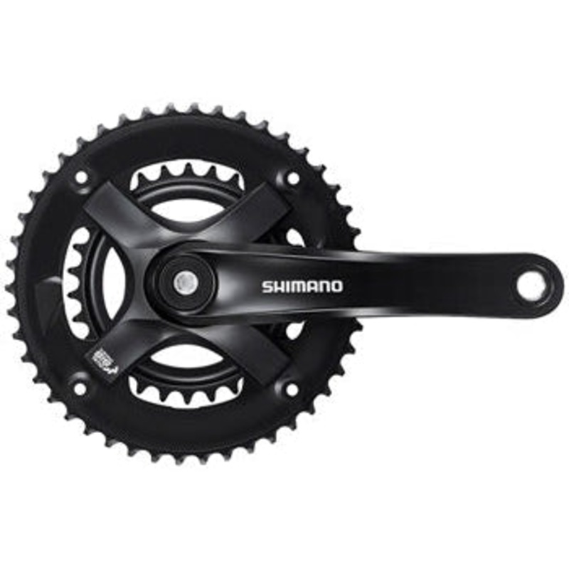 FC-TY-501-2 Crankset – 170mm 7/8-Speed 46-30t Riveted Square Taper JIS Spindle Interface BLK