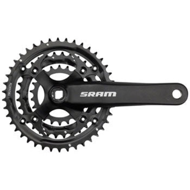 S-600 Bicycle Crankset – 175mm, 8-Speed, 42/32/22t, 104/64 BCD, Square Taper JIS Spindle Interface