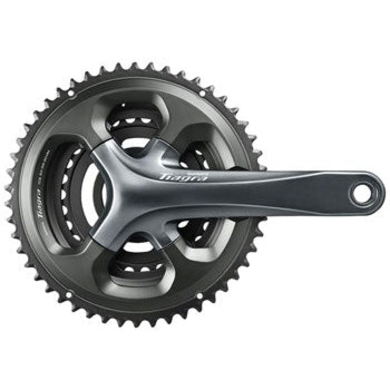 Tiagra FC-4703 Crankset – 170mm 10-Speed 50/39/30t 110/74 Asymmetric BCD Hollowtech II Spindle Interface Gray