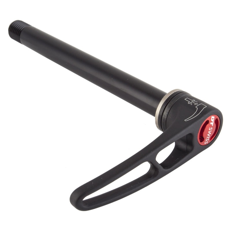 DT Swiss RWS MTB Front Thru Axle – 12 x 100mm Overall Length 121mm M12 x 1.5mm Thread Pitch Flat Washer Plug-in Lever
