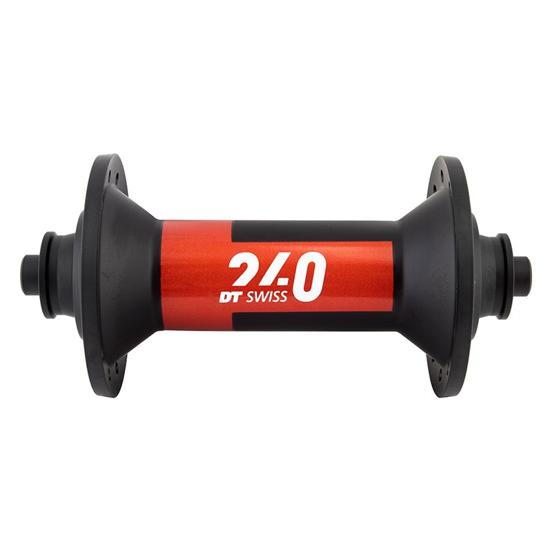 DT Swiss 240 Front Hub – QR x 100mm Black/Red 24H