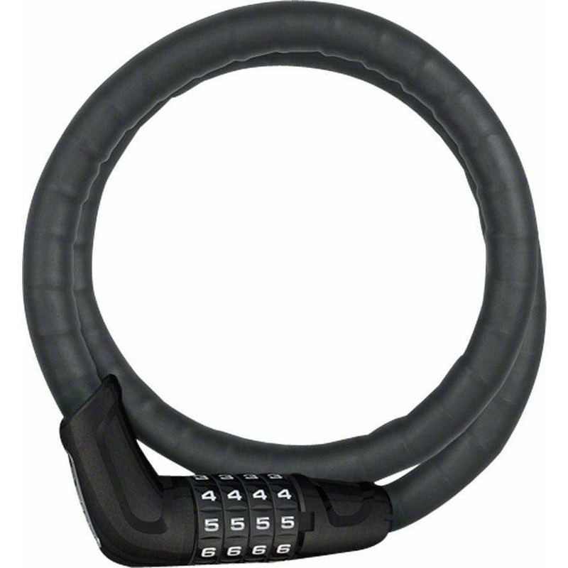 Tresorflex 6615 Combination Coiled Bike Cable Lock: 120cm x 15mm With Mount