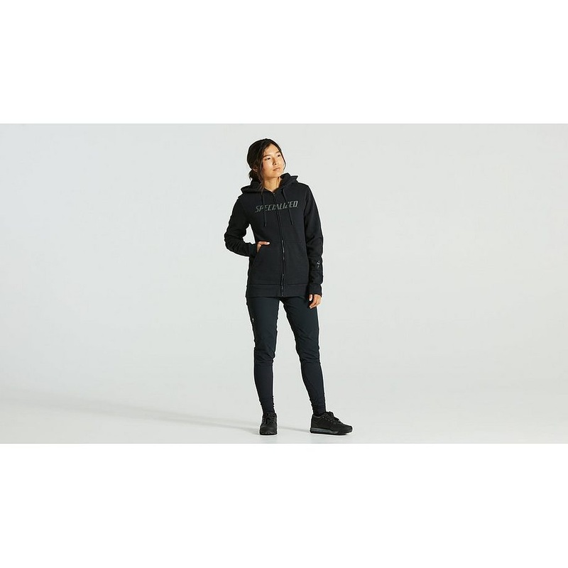 legacy wordmark zip-up hoodie wmn black l
