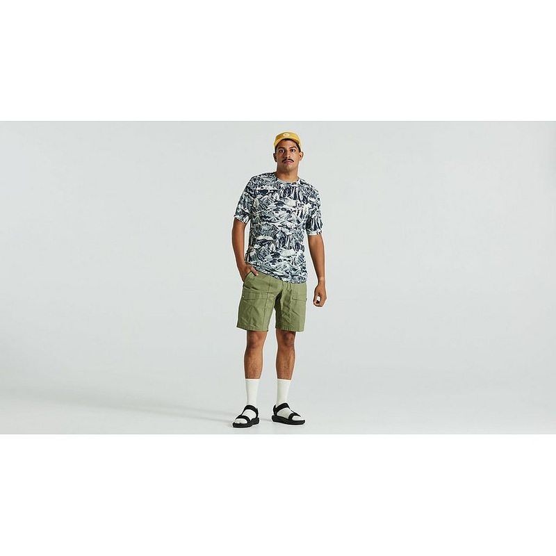 s/f riders hybrid short men green 36