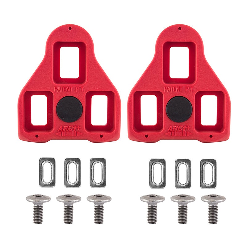 Exustar Look Delta Compatible Road Cleats  Red Look Delta 9 Float
