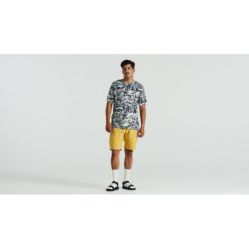 s/f riders hybrid short men ochre 36