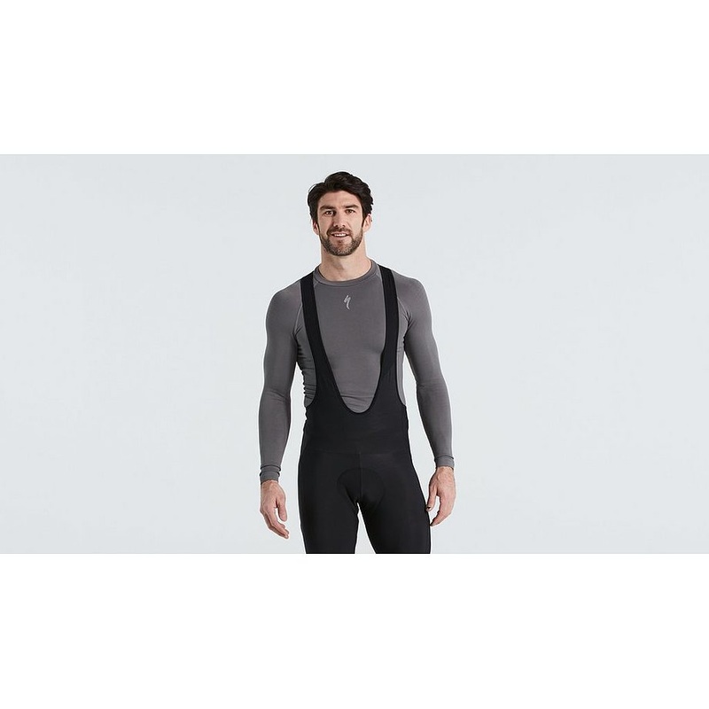 seamless baselayer ls men grey s/m