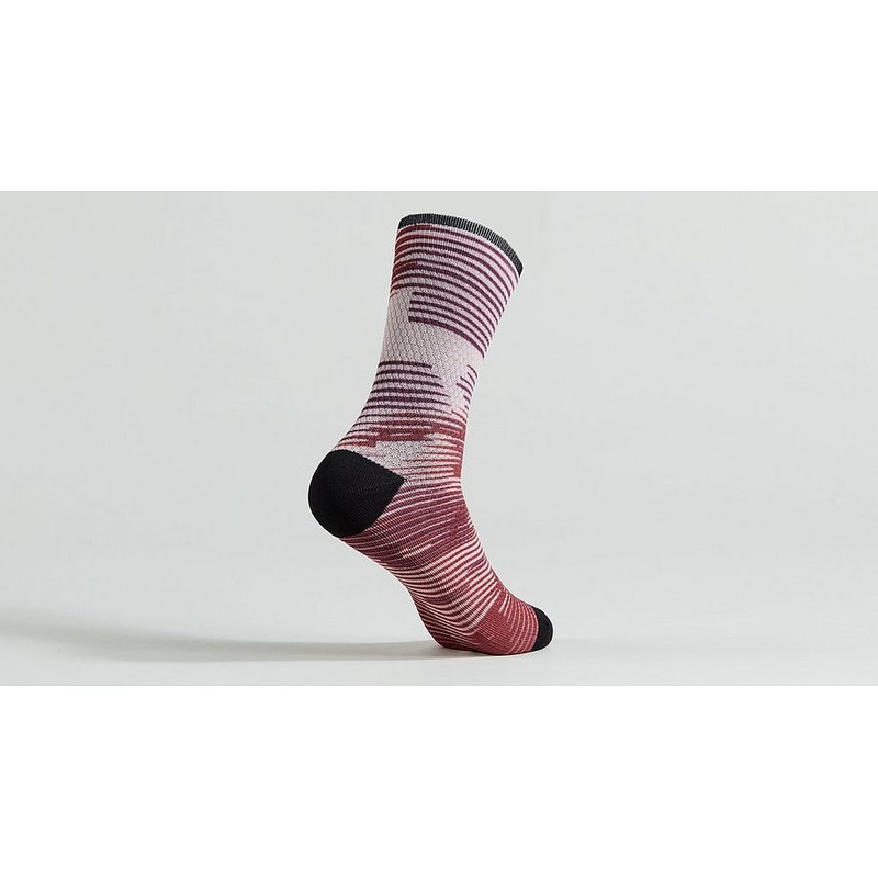 soft air mid sock maroon blur xl