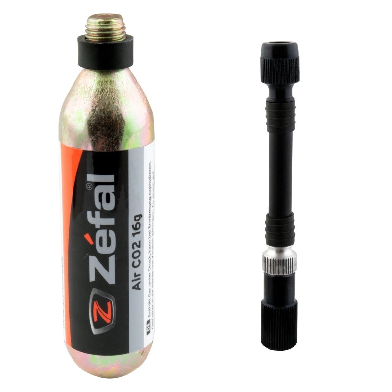 Zefal Co2 EZ Control FC Threaded PV/SV Black 1 – 16g Alloy