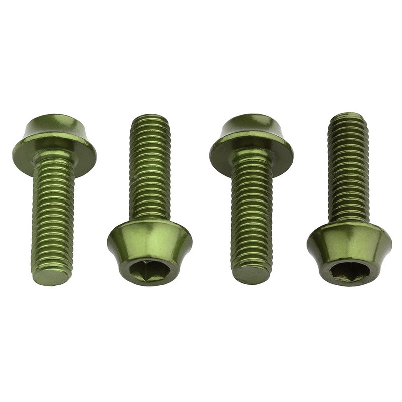 Water Bottle Cage Bolts – Set/4 Aluminum Olive
