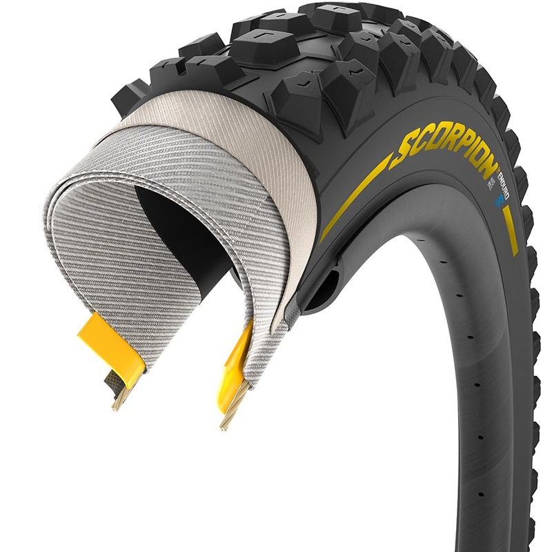 Scorpion Enduro S Tire – 29 x 2.4 Tubeless Folding Color Addition YLW Label HardWall SmartGrip Gravity