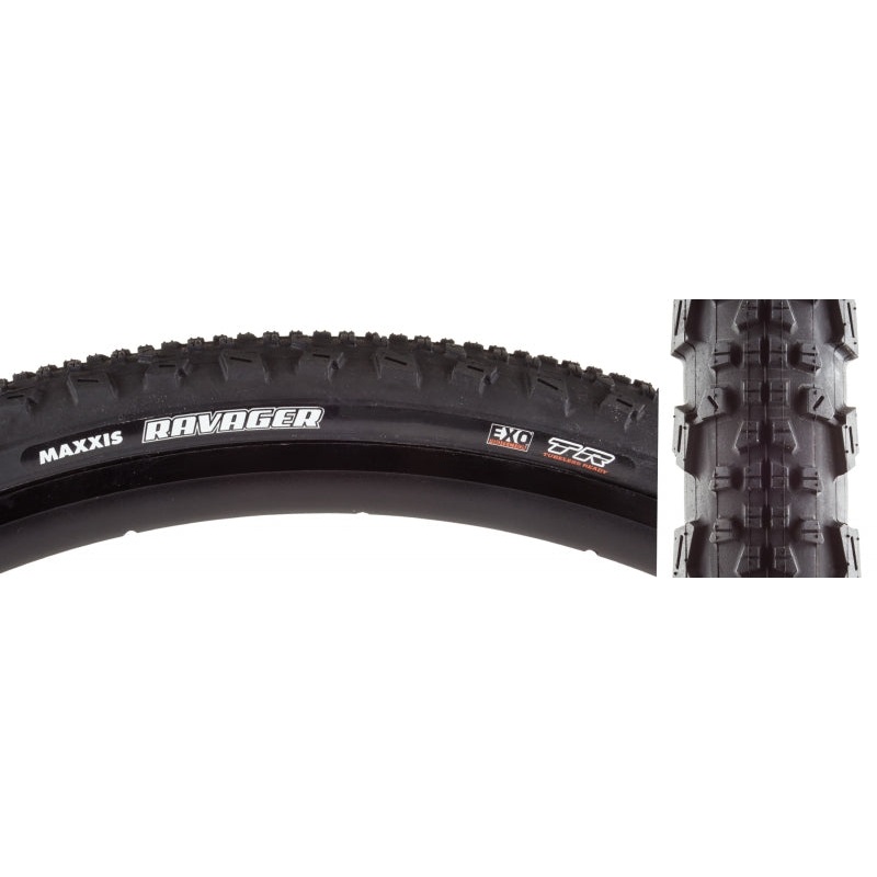 Ravager Tire – 700 x 50 Tubeless Folding Black Dual EXO