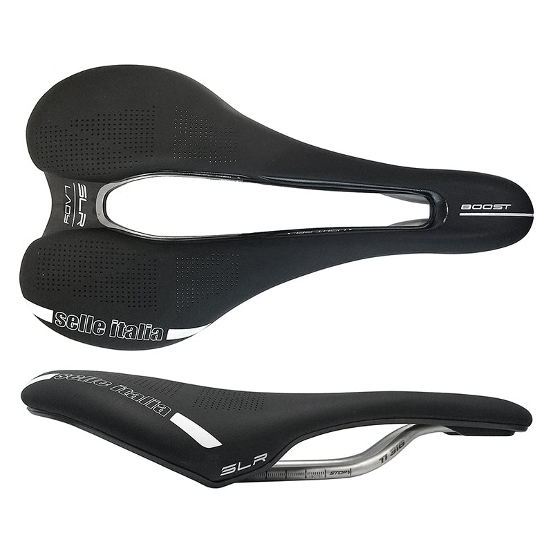 Selle italia SLR Lady Boost SuperFlow Racing Ti 316 Fibra-Tek Black 248mmx140mm 198g