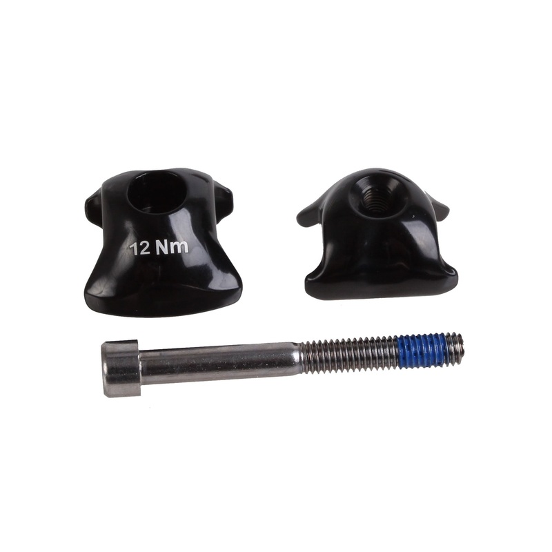 WCS 1-Bolt Seatpost Saddle Rail Clamp – Outer Plates For Alloy Posts 7 x 7mm Rails BLK