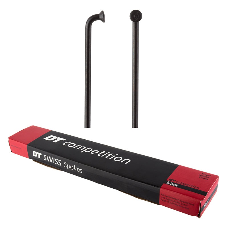 DT Swiss Competition Spoke: 2.0/1.8/2.0mm 274mm J-bend Black Box of 100