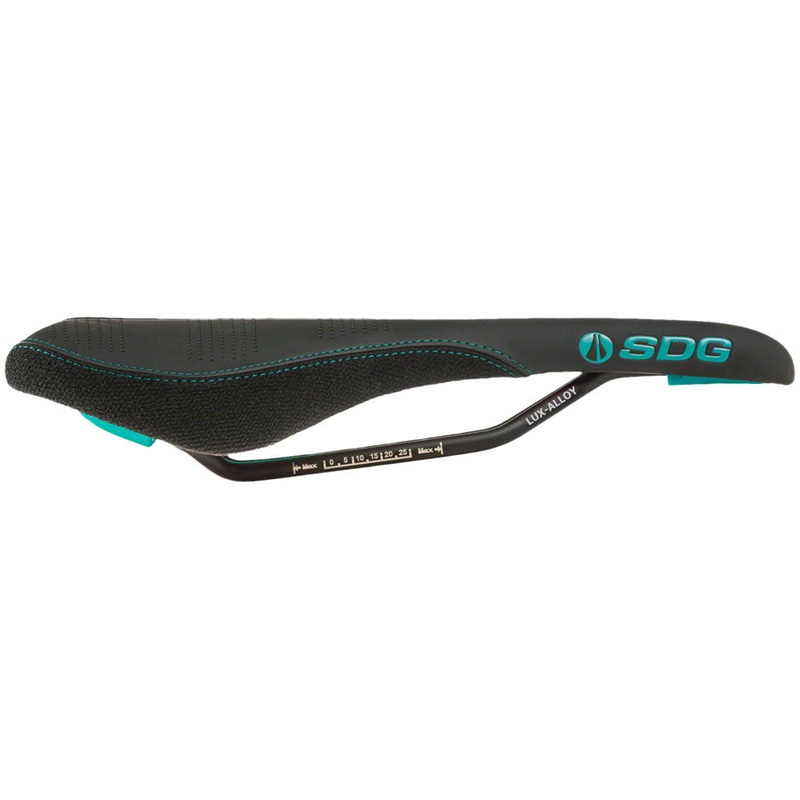 Radar Saddle – Lux-Alloy Black/Turquoise