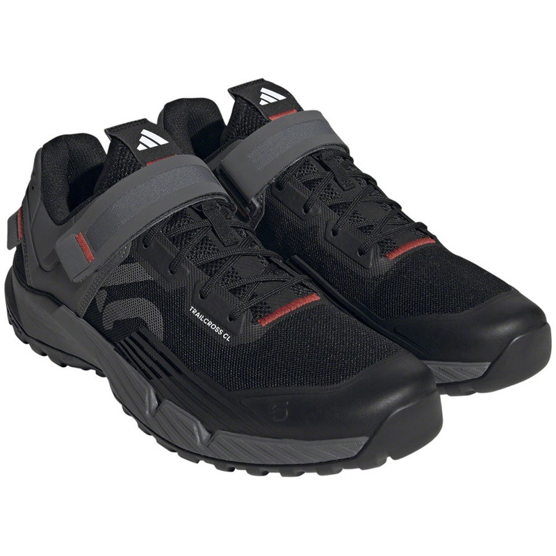 Trailcross Mountain Clipless Shoes – Mens Core BLK/Gray Three/Red 7.5