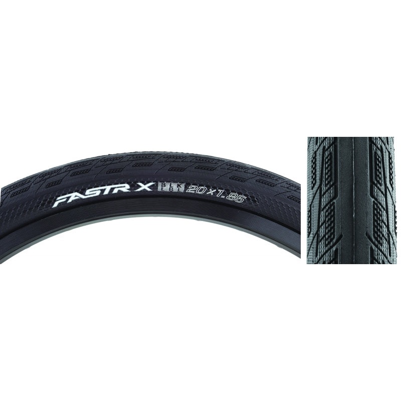 Tioga FASTR-X Tire – 20 x 1.85 Clincher Folding Black 120tpi