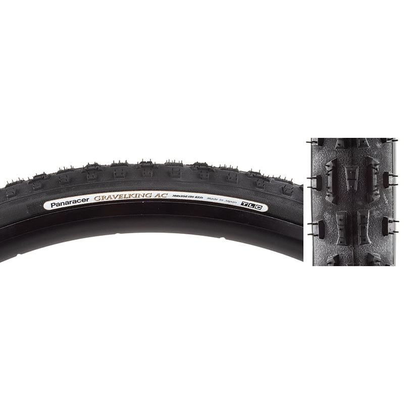Panaracer GravelKing All Conditions Tire – 700 x 35 Tubeless Folding Black