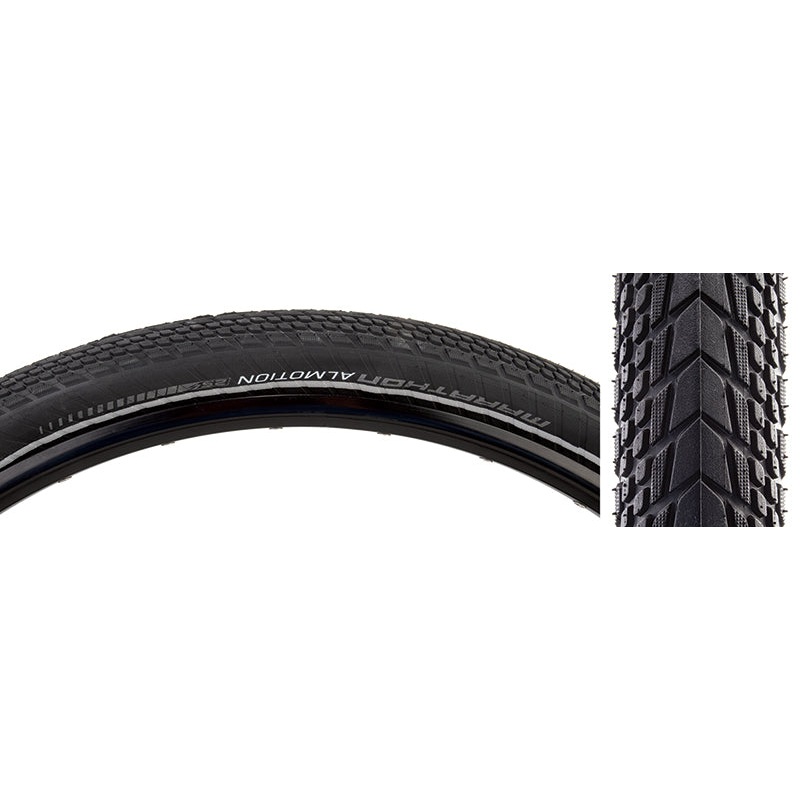 Schwalbe Marathon Almotion Tire 29×2.15 Folding Tubeless Ready Addix MicroSkin RaceGuard 67TPI Black