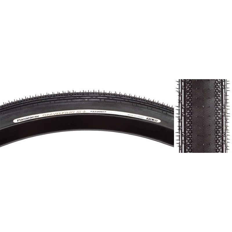 Panaracer GravelKing SS Plus Tire – 700 x 32 Tubeless Folding BLK ProTite Protection