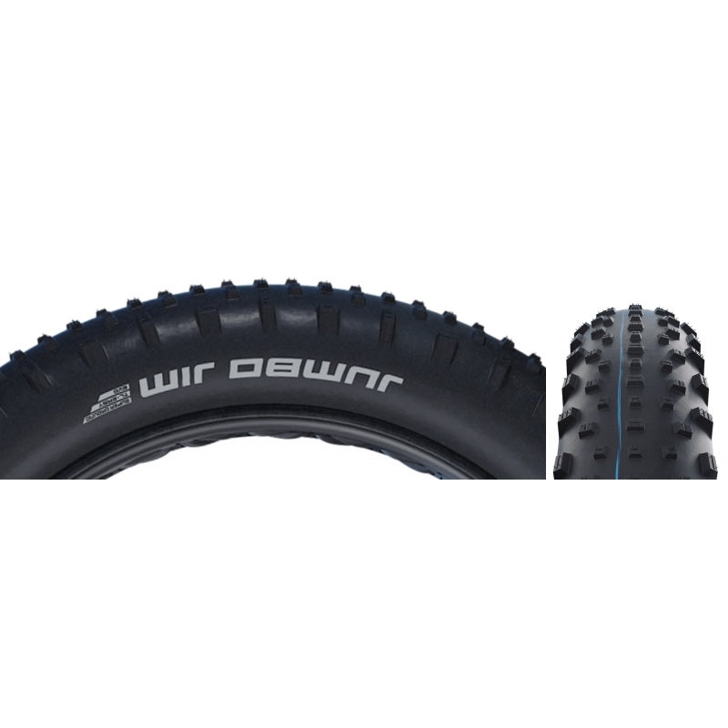 Schwalbe Jumbo Jim Tire – 26 x 4.4 Tubeless Folding BLK Evolution Super Ground Addix SpeedGrip