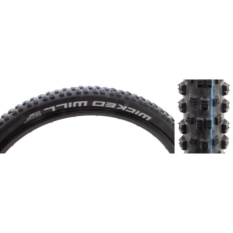 Schwalbe Wicked Will Mountain Tire 292.25 Wire Tubeless Ready Addix Speedgrip Super Ground TL Easy Black