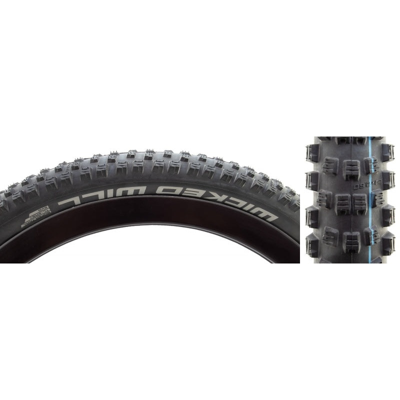 Schwalbe Wicked Will Mountain Tire 29×2.60 Wire Tubeless Ready Addix Speedgrip Super Trail TL Easy Black