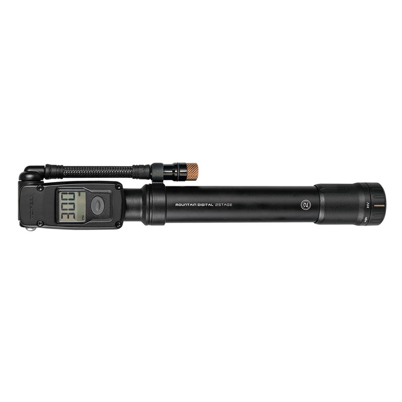 Mountain Digital Shock/Tire Mini Pump – 2Stage 300psi Black
