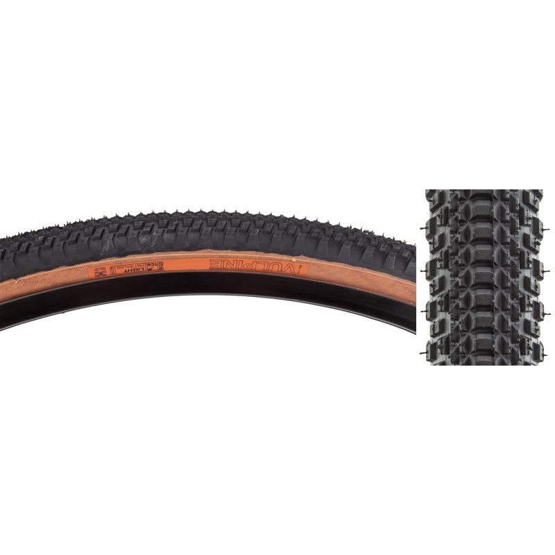 WTB Vulpine Tire – 700 x 40 TCS Tubeless Folding BLK/Tan Light/Fast Rolling Dual DNA
