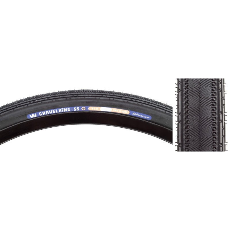 Panaracer GravelKing SS Plus Tire – 700 x 35 Tubeless Folding Black