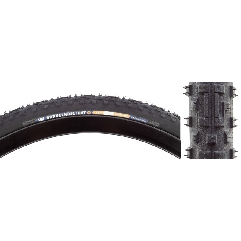 Panaracer GravelKing EXT Plus Tire – 700 x 45 Tubeless Folding Black
