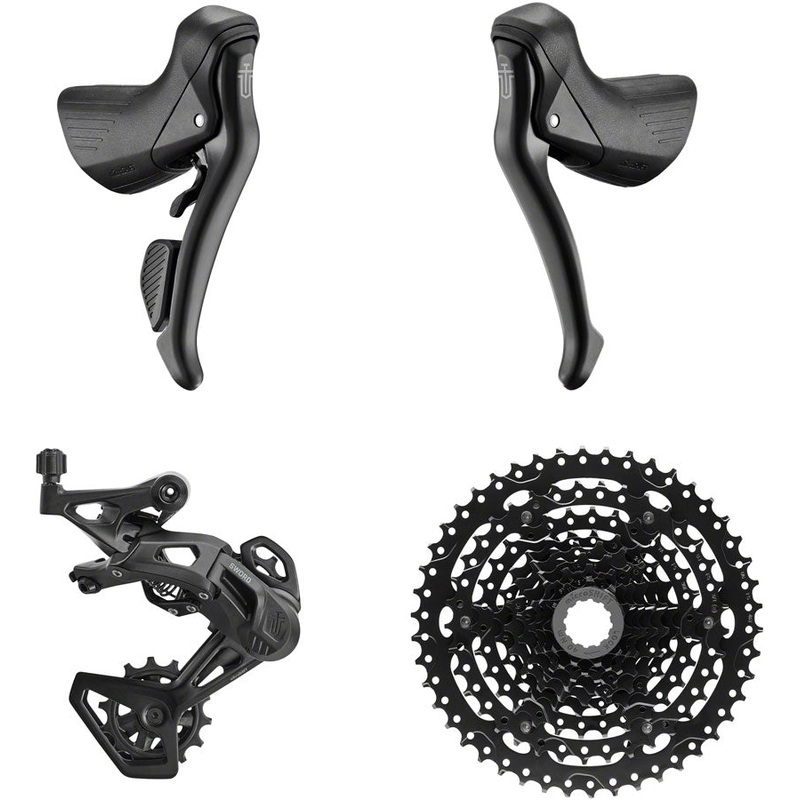 Sword BLK 1×9-Speed Groupset – Includes Brake/Shifters Rear Derailleur Medium Cage 11-46t Cassette