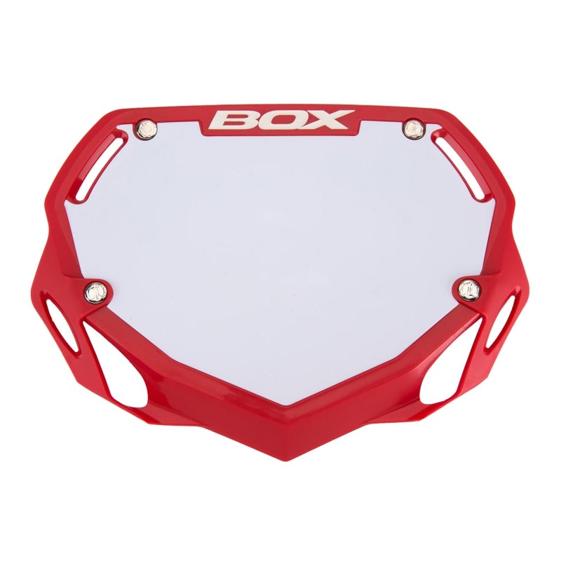 Box Two Number Plate Red – Small