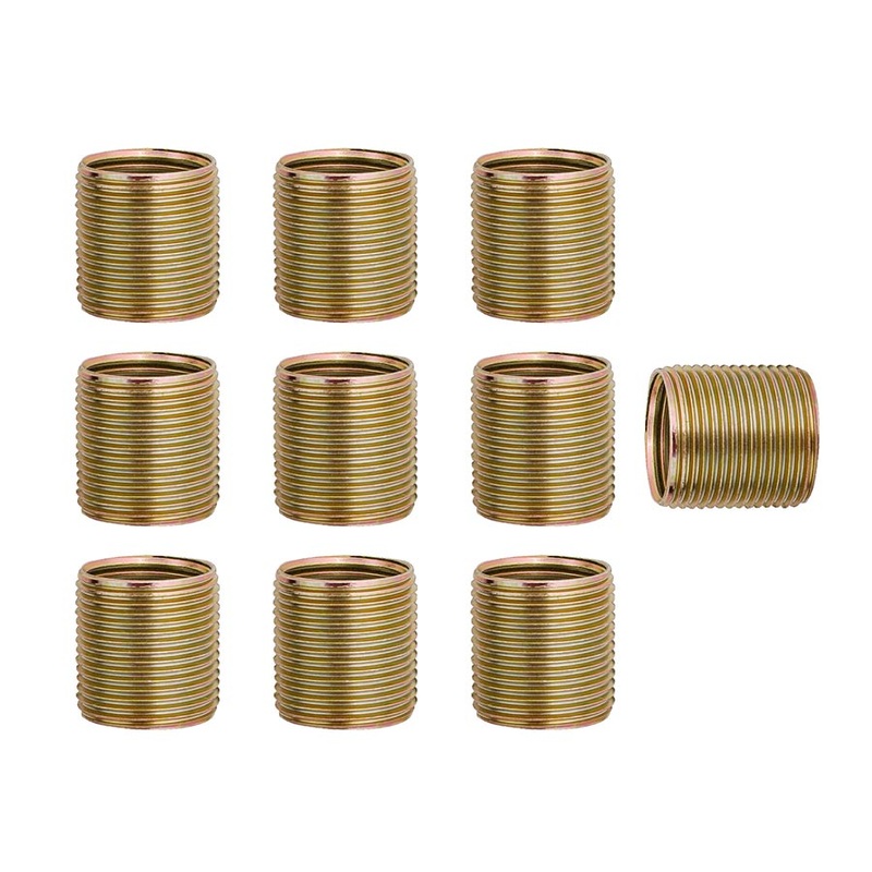 Unior Proprietary Crank Repair Pedal Thread Inserts Right Crankarm 9/16 10 Pack Brass