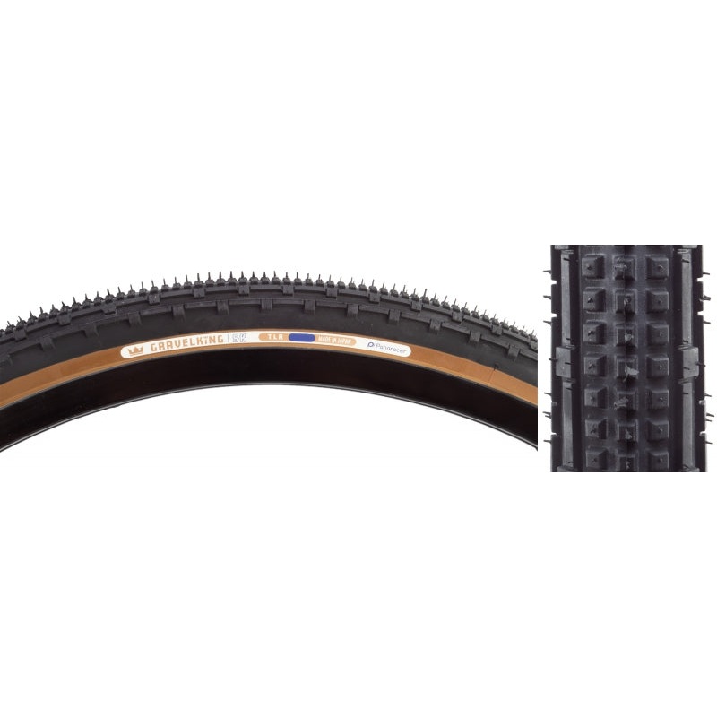 GravelKing SK Tire – 700 x 35 Tubeless Folding Black/Brown