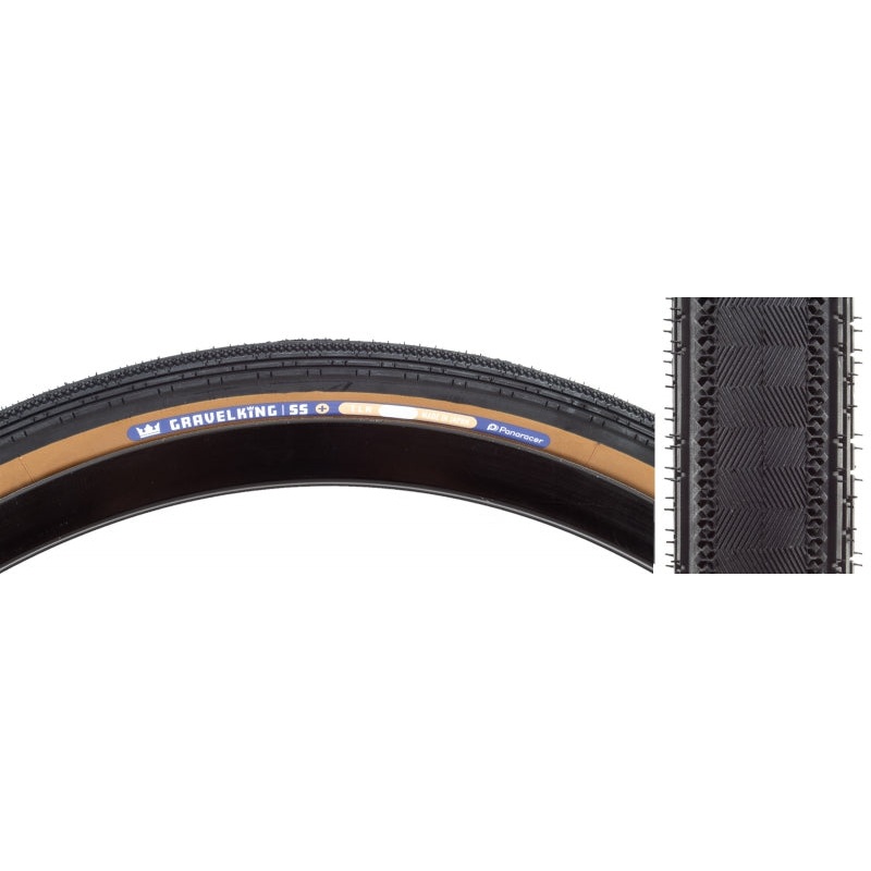 GravelKing SS Plus Tire – 700 x 30 Tubeless Folding Black/Brown