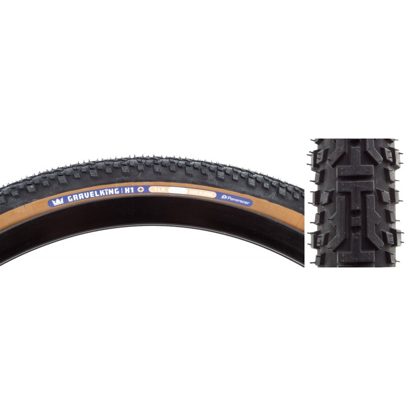 GravelKing X1 Plus Tire – 700 x 45 Tubeless Folding Black/Brown