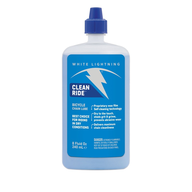 White Lightning Clean Ride Bike Chain Wax Lube – 8oz Drip