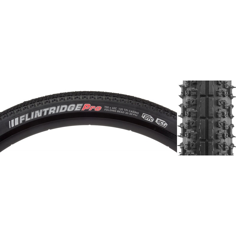 Flintridge Pro Tire – 700 x 40 Tubeless Folding Black