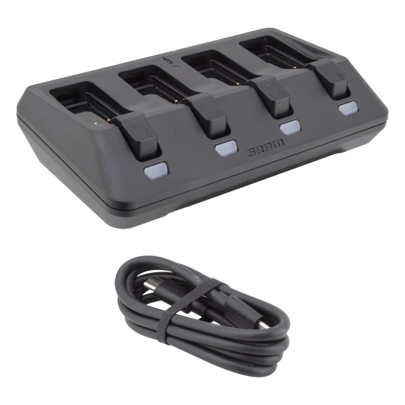 AXS eTap 4-Port Battery Base Charger – Includes USB-C Cord Batteries not included