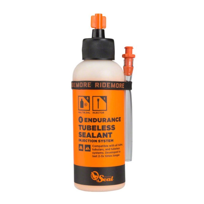 Orange Seal Endurance Tubeless Tire Sealant with Twist Lock Applicator – 4oz