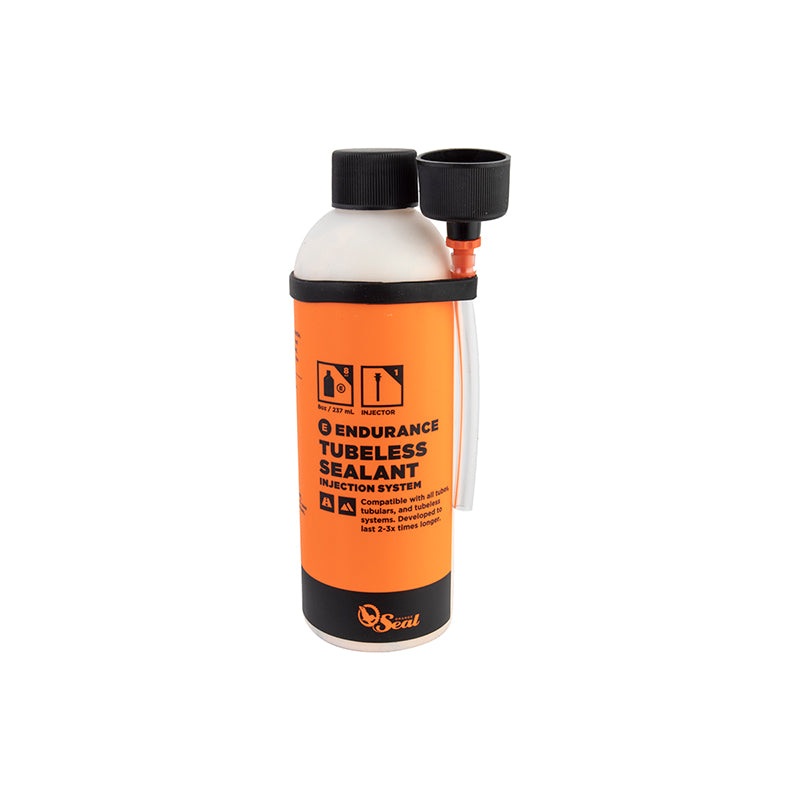 Orange Seal Endurance Tubeless Tire Sealant with Twist Lock Applicator – 8oz