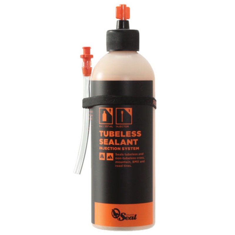 Orange Seal Tubeless Tire Sealant with Twist Lock Applicator – 8oz
