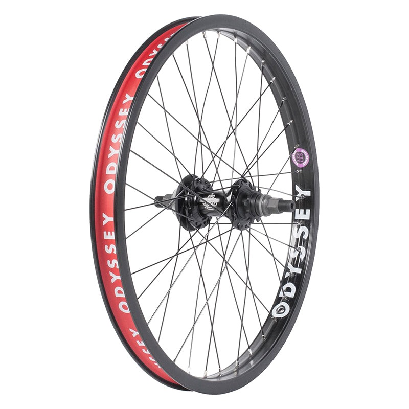 Odyssey Quadrant Rear Wheel – 20 14 x 110mm Rim Brake Freecoaster LHD Black