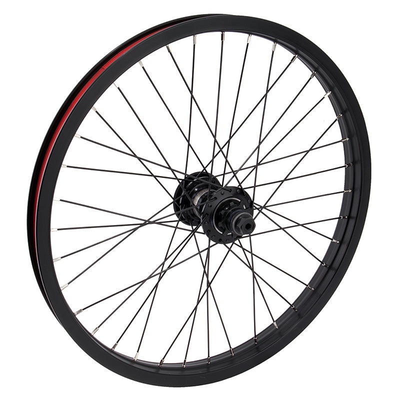 Odyssey Quadrant Rear Wheel – 20 14 x 110mm Rim Brake Freecoaster RHD Black