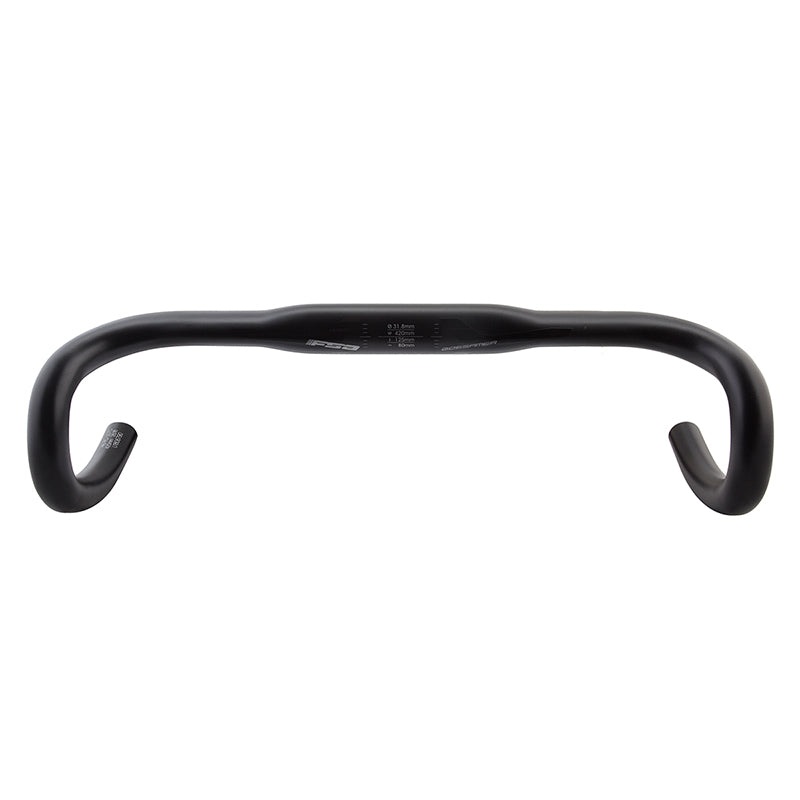 Gossamer Compact Drop Handlebar – Aluminum 31.8mm 42cm BLK