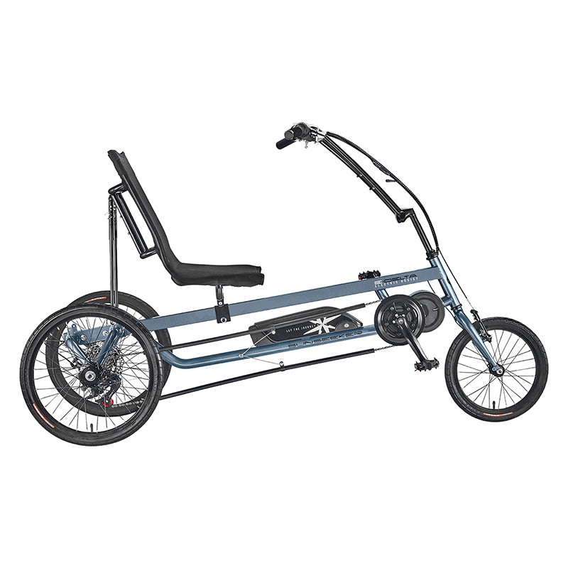 Sun seeker E-Delta Electric Assist Delta Unisex 28-44` X-Seam Dark Grey 16/20` Black 73` 7 Speed Disc/Rim Brake