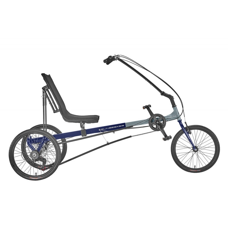 Sun seeker Eco-Delta SX Unisex 31-50` X-Seam Navy Blue/Gloss Grey 20` Black 7 Speed Disc/Rim Brake